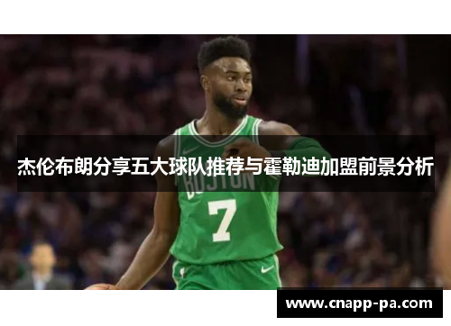 杰伦布朗分享五大球队推荐与霍勒迪加盟前景分析